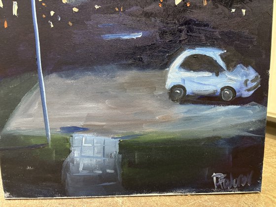 January Night Plein Air