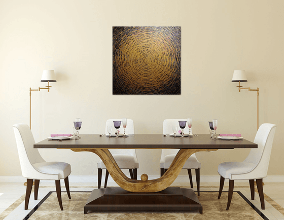 Large gold gray shine