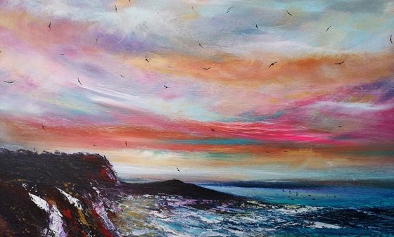 New Dawn II - large seascape, skyscape