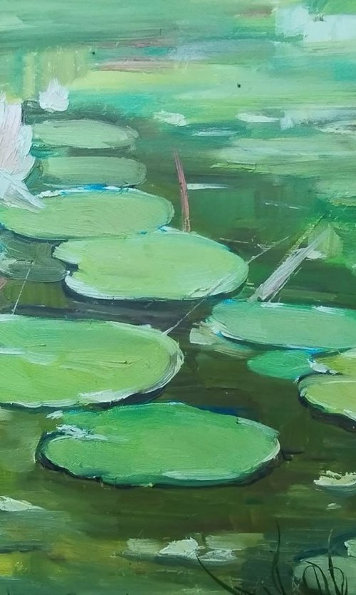 Green Water Lily by Natali Oniks (Onikiienko)