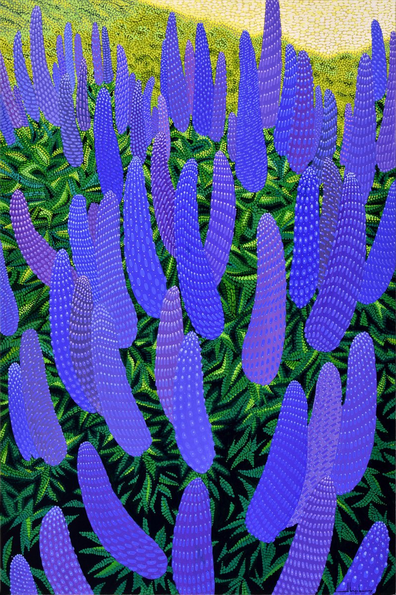 Impressionistic Landscape Acrylic Painting By Alex Nizovsky, 24 X 36, Pride Of Madeira #3, Original Artwork