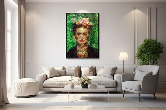 Wooden Art "Frida Kahlo"