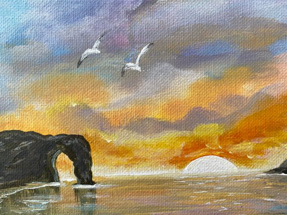 Sunset over Durdle Door