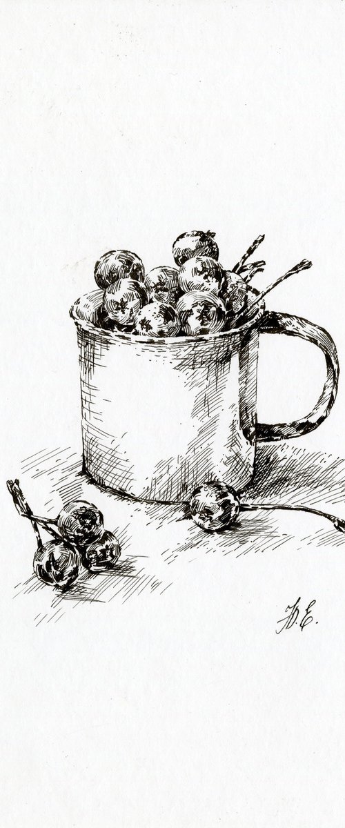 Apples in a Metal Mug by Yulia Evsyukova