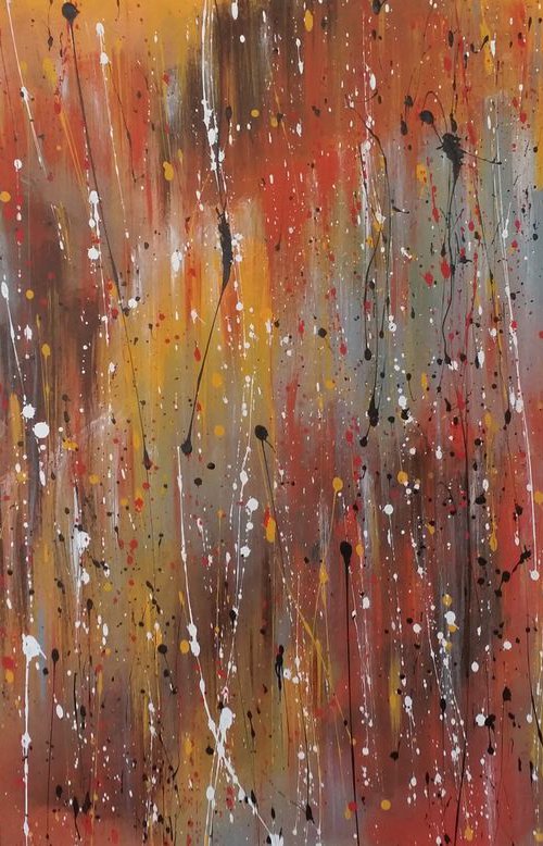 Modern Abstract ACRYLIC PAINTING on CANVAS by M. Y. by Max Yaskin