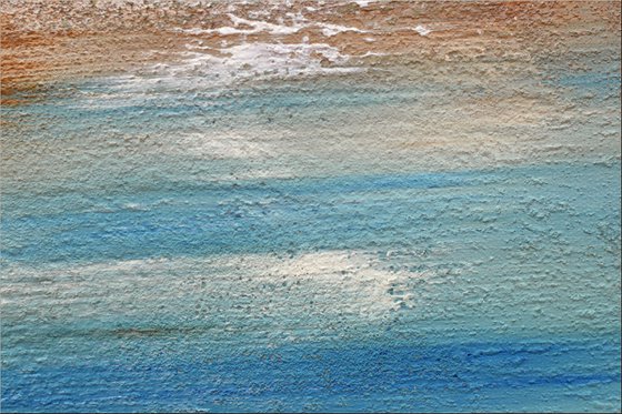 Sunken Land II - Abstract- Painting- Acrylic Canvas Art - Wall Art - Large Painting - Blue Art - Modern Art