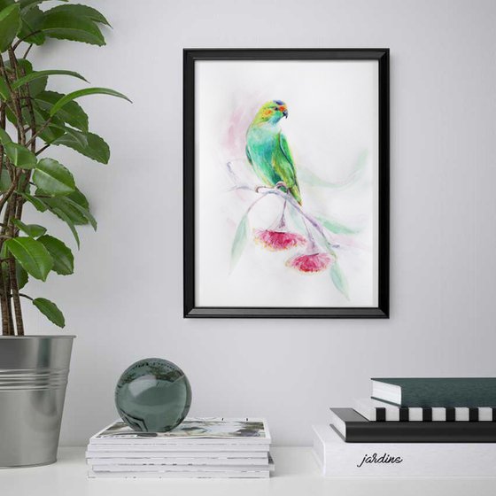 Watercolor painting Bird