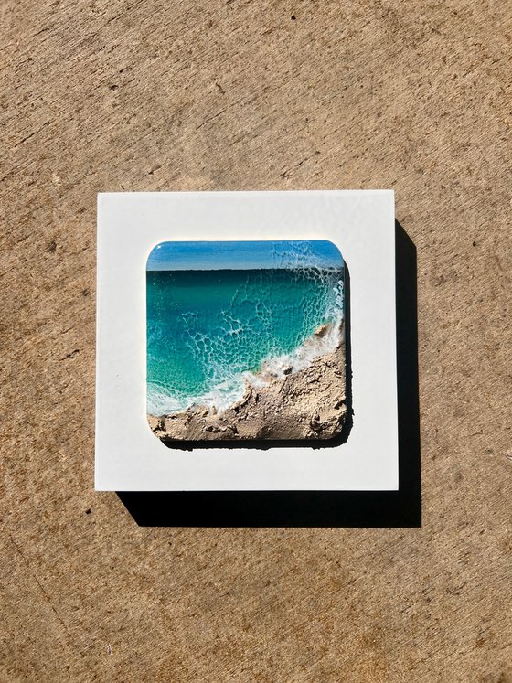 Breathe out - Miniature ocean painting