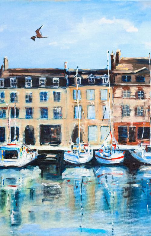 Honfleur harbor by Sasha Romm