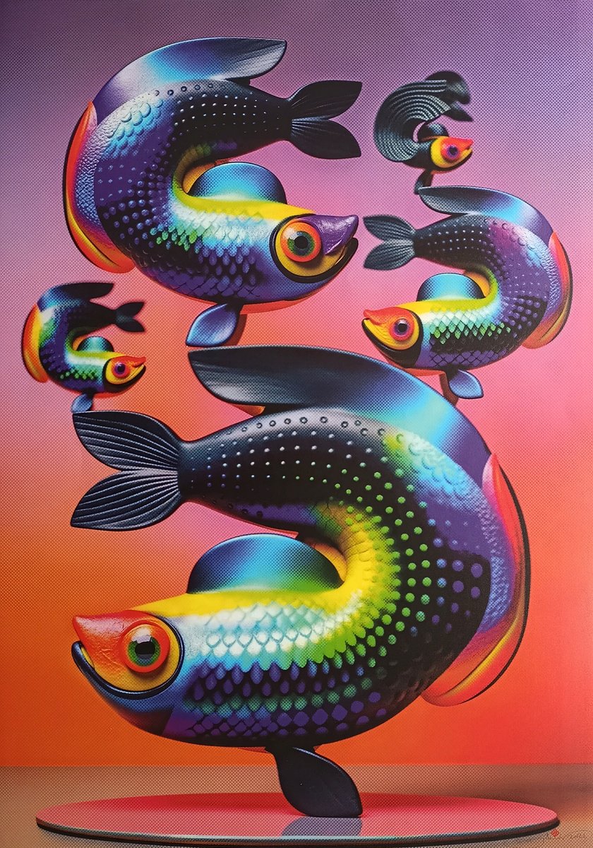 Illustrative Giclee Print , Curvy Structure By Gokhan Okur, 28 X 39, Artwork For Sale On Artfinder