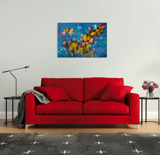 ”Evening Floral Breeze”  27.5" x 39.4" (70 x 100 cm)