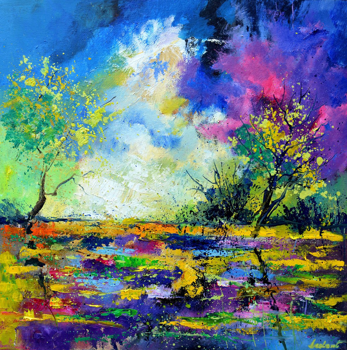 Dancing Trees By Pol Henry Ledent, 24 X 24, Artwork For Sale On Artfinder