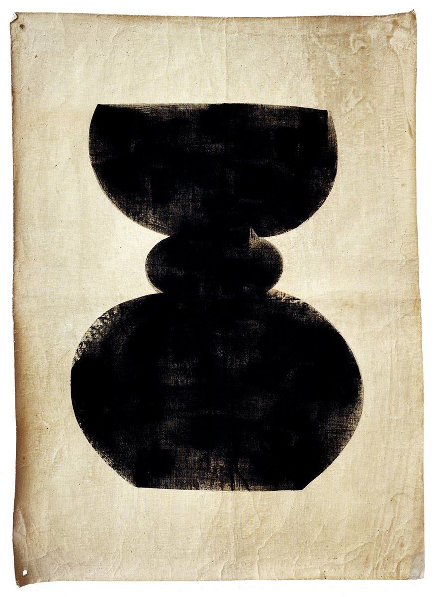 Abstract Acrylic Painting By Anna Pepe, 23 X 31, Forms On Cotton 03, Original Artwork