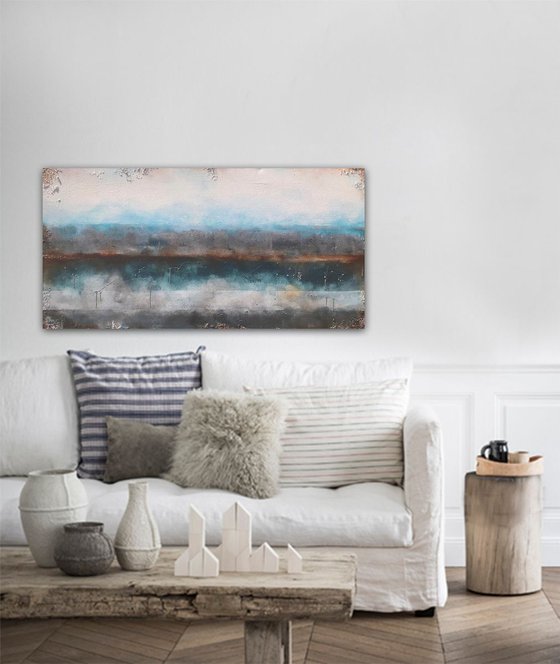 colours of the Irish sea (140 x 70 cm) Dee Brown