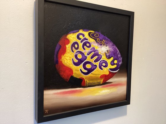 Cadbury chocolate Creme egg still life