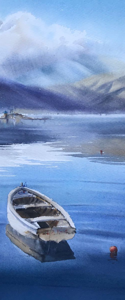 Boat, Montenegro by Eugenia Gorbacheva