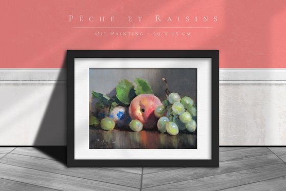 Grapes and Peach