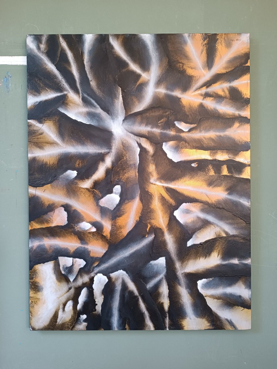 Organic Abstract Painting By Giuseppe Pastore, 24 X 31, A Kind Of A Magic, Original Artwork