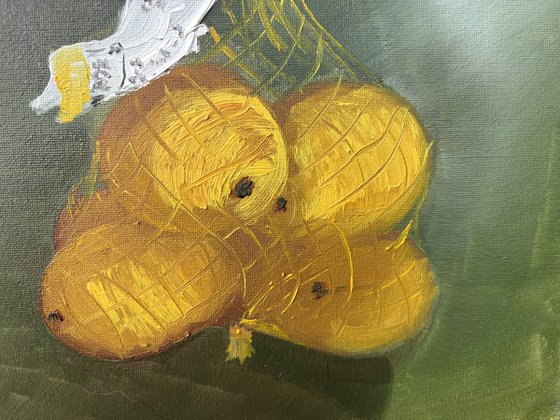 Pack of lemons. still life
