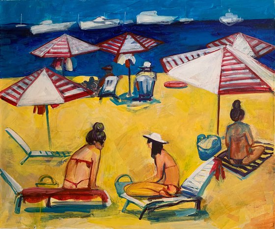 In the beach