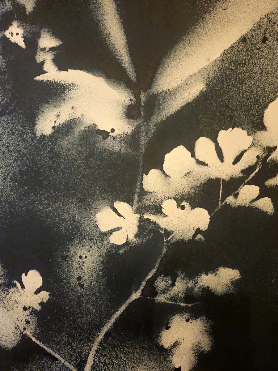 Surrealistic Botanical Acrylic Painting By Stefano Mazzolini, 28 X 41", Rf16, Original Artwork