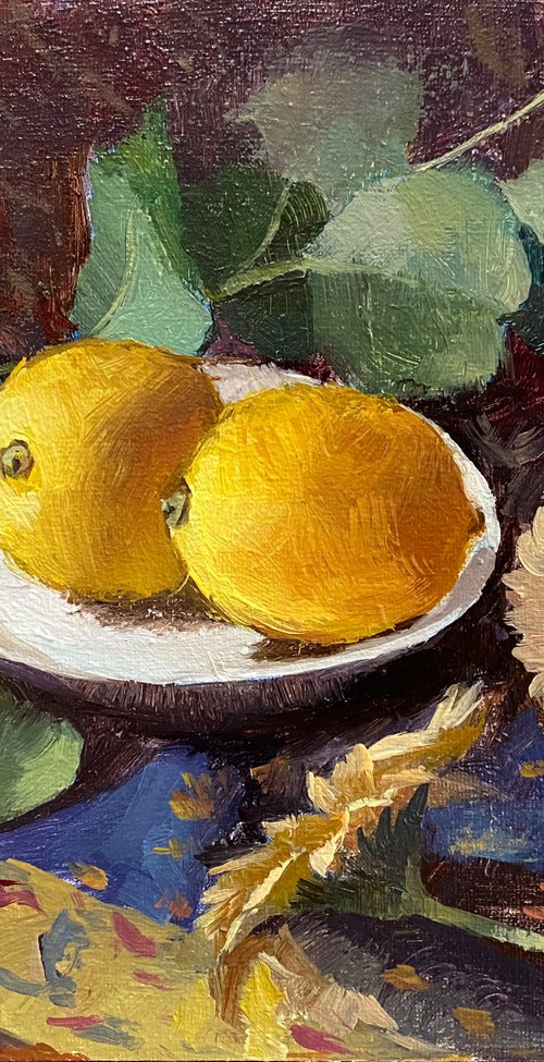 Lemon with Still Life #2 by Ling Strube