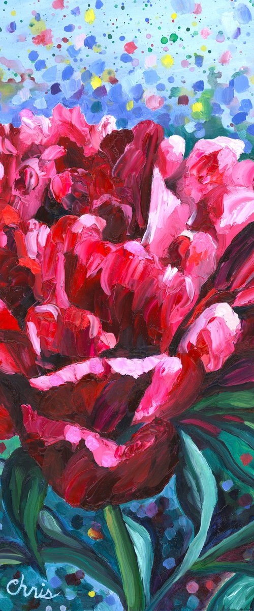 Brilliant Pink Peony by Christina M Plichta