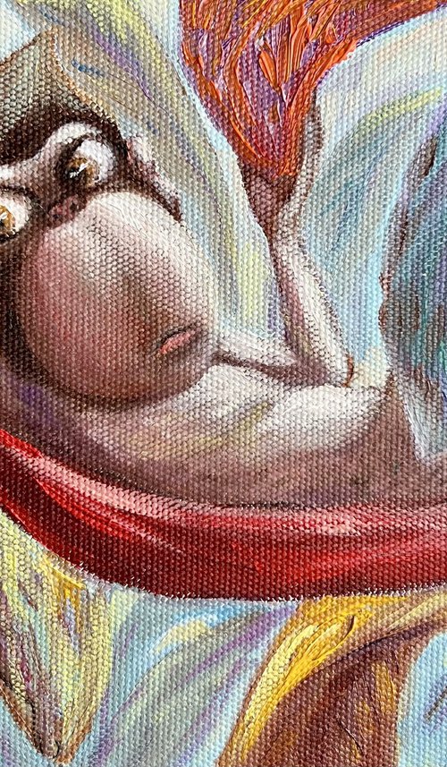 King Babu relaxing by Ta Byrne