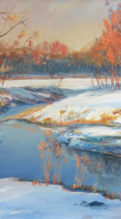 Belous river in winter by Vyacheslav Onyshchenko