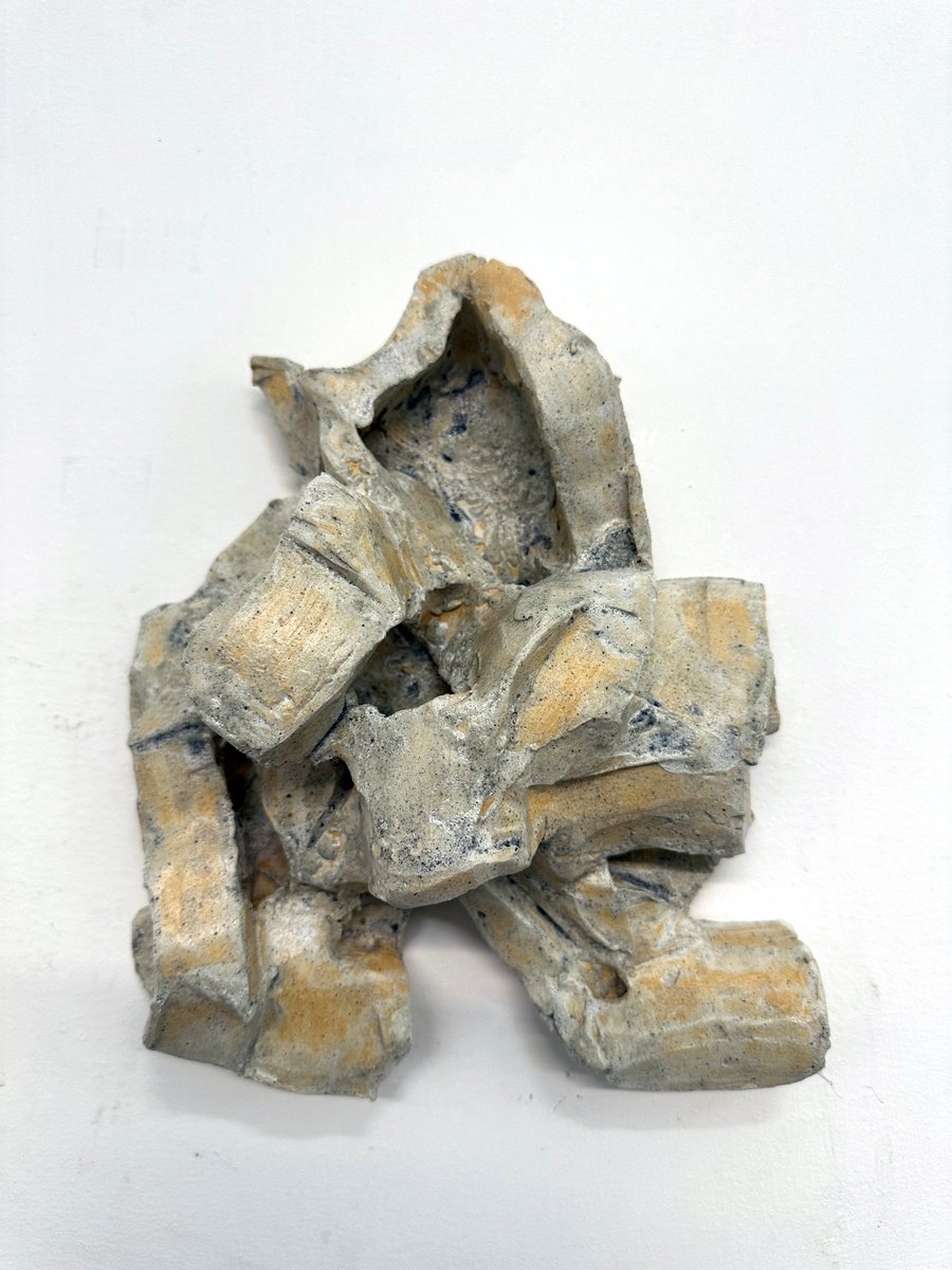 Organic Abstract Clay Sculpture By Abhishek Kumar, 11 X 10, Ethereal Connections, Original Artwork