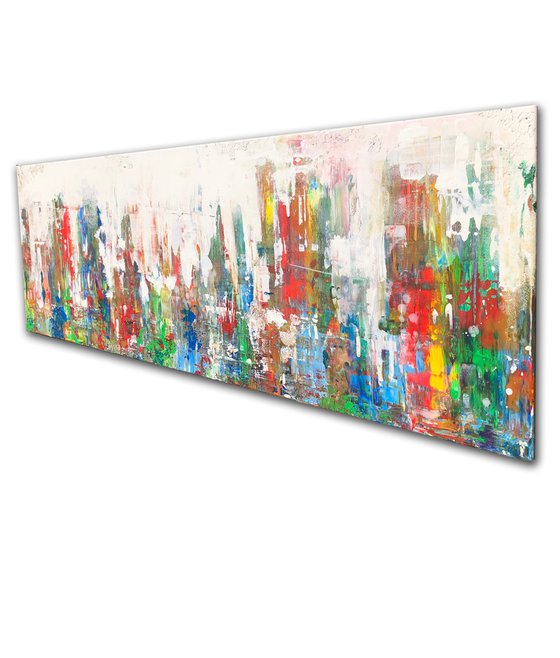 buzz of the city (150 x 50 cm) Dee Brown