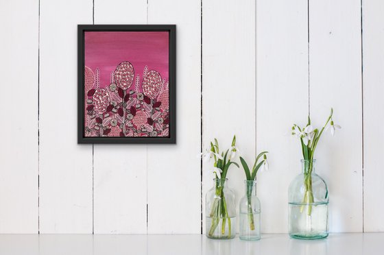 Bulbs and Blooms Red - FRAMED - CZ20023