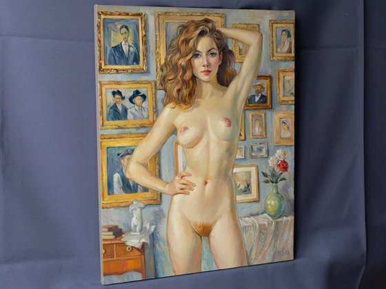 NUDE FEMALE MODEL