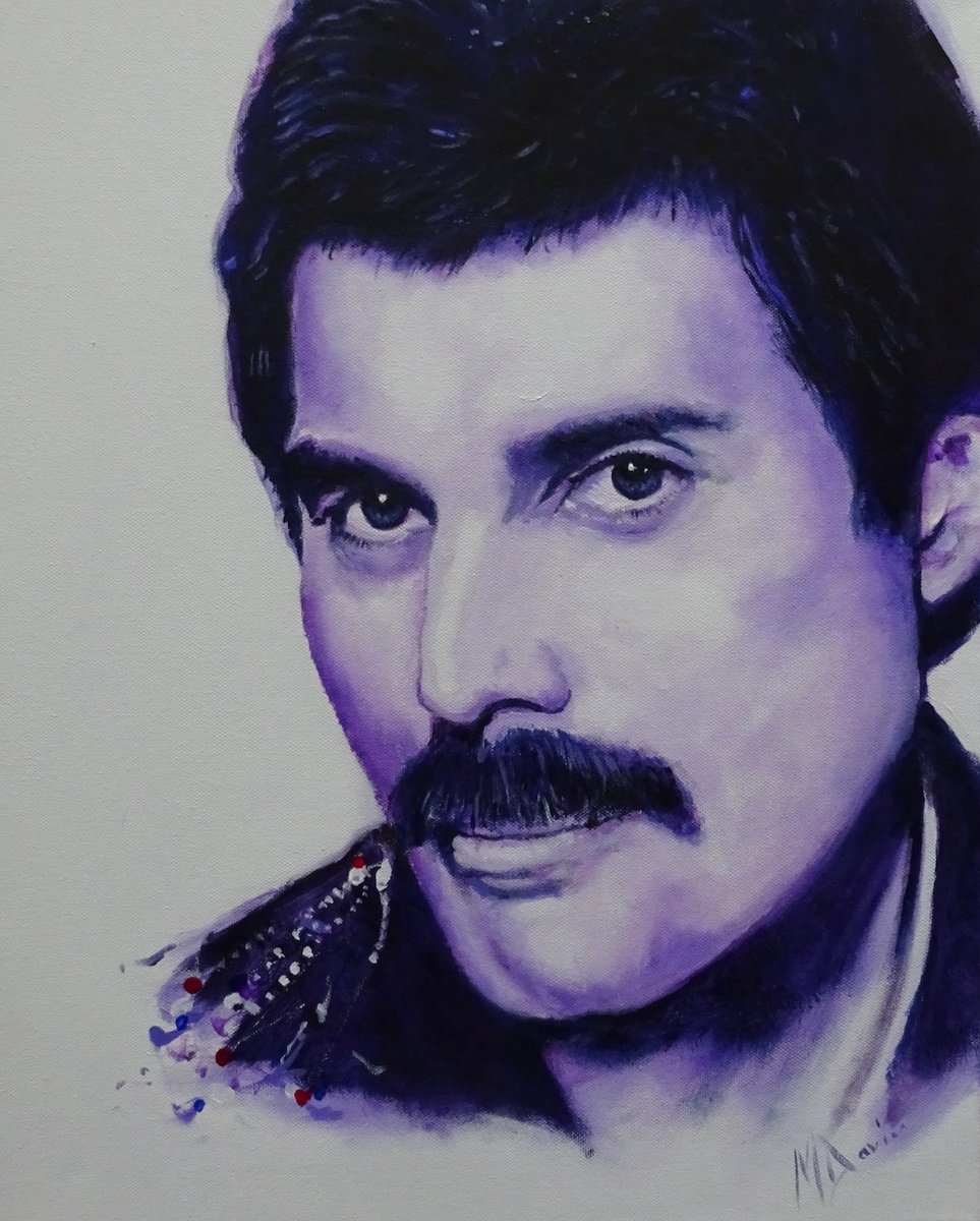 Portrait Oil Painting By Mel Davies Original Art, 16 X 20", Our Freddie, Original Artwork