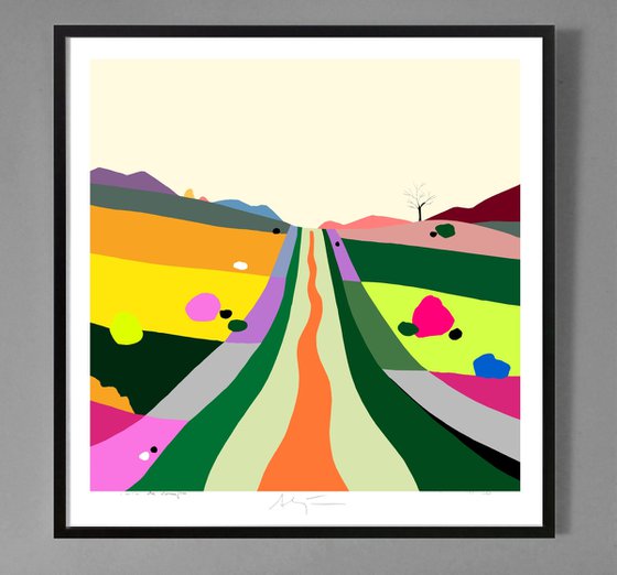 The path (El sendero, pop art, landreturning)