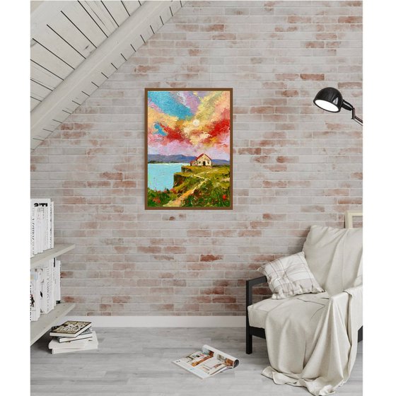 Sunset Over Skye Cliffs