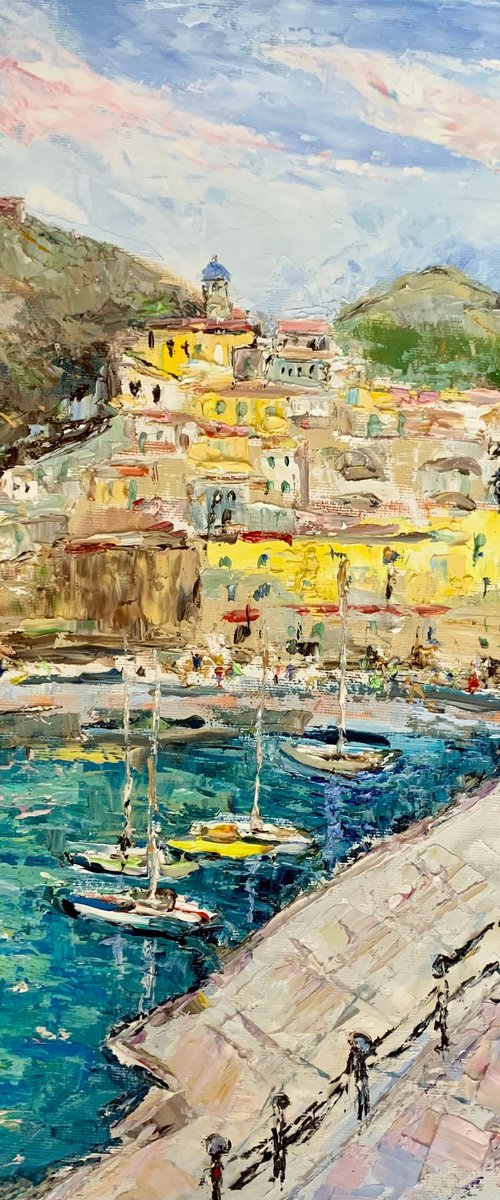 Amalfi town by Vilma Gataveckienė