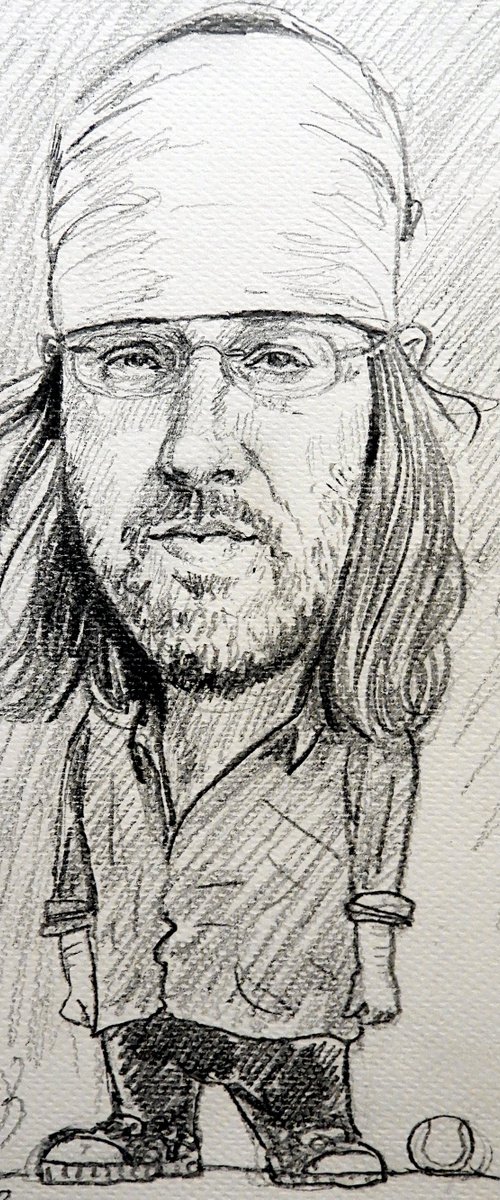 Portrait of David Foster Wallace by paolo beneforti
