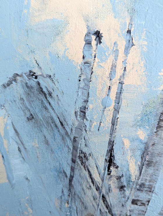Birds in blue