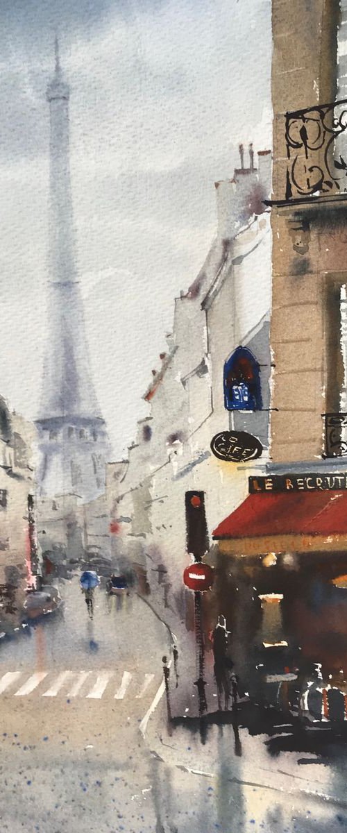 Cafe in Paris by Eugenia Gorbacheva