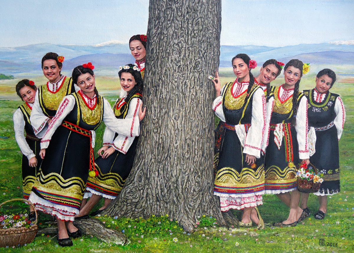 Photorealistic Portrait Oil Painting By Grigor Velev, 20 X 16, Centenarian Oak, Original Artwork