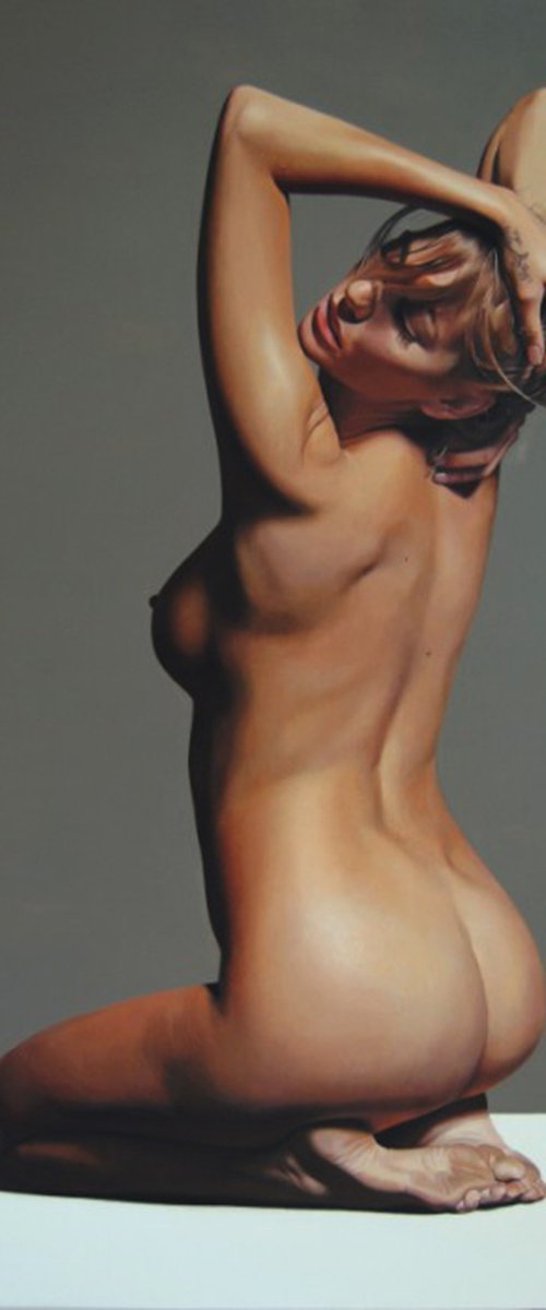 Nude , Large Art, Hyperrealism by Valeri Tsvetkov