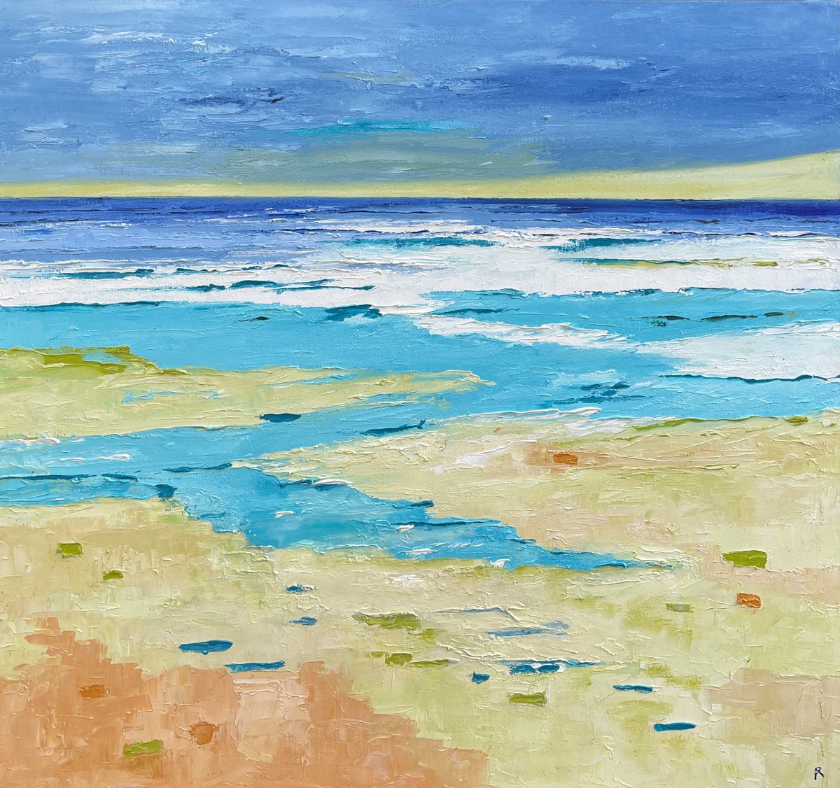 The Wind Is Whipping Up By Ann Palmer, 32 X 32, Artwork For Sale On Artfinder