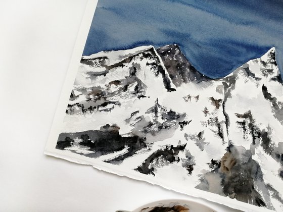 Mountains painting