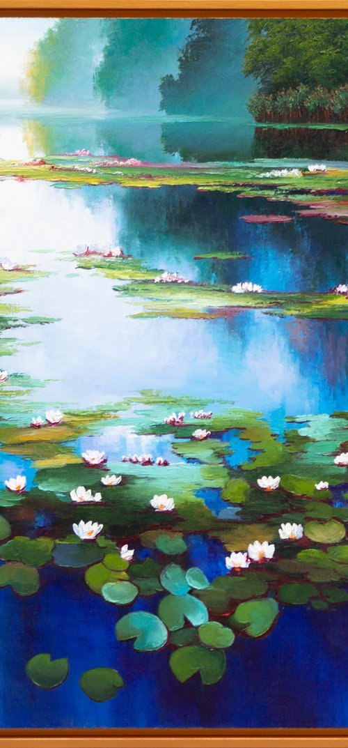 WATER LILIES 12 by Oleksii Vylusk