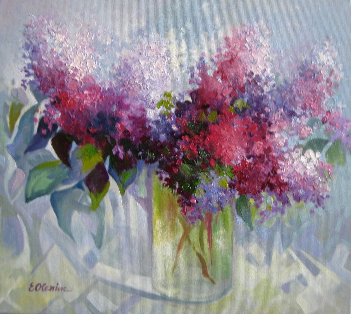 Lilac flowers - floral art by Elena Oleniuc