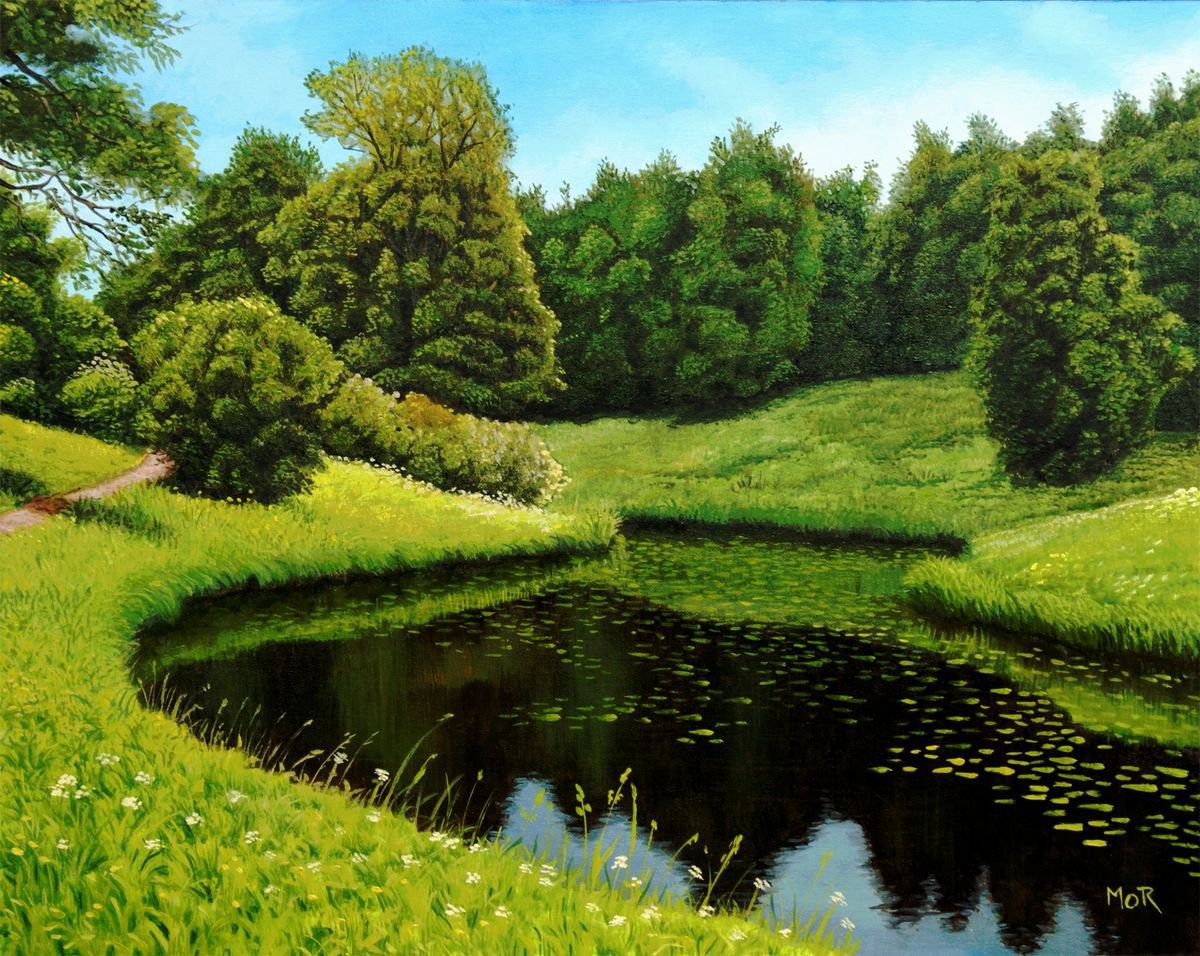 River Bend In The Park by Dietrich Moravec