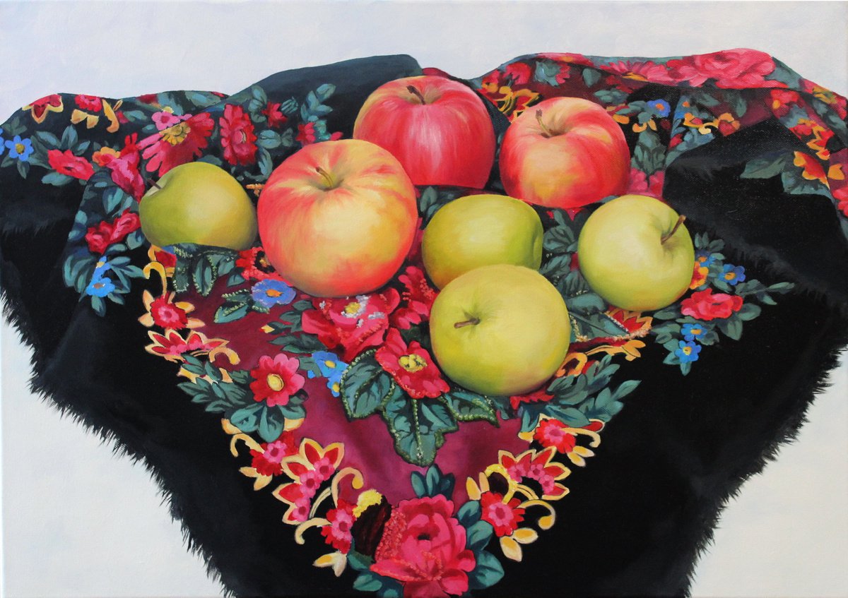 Apples. Russian patterns by Natalia Zhukova