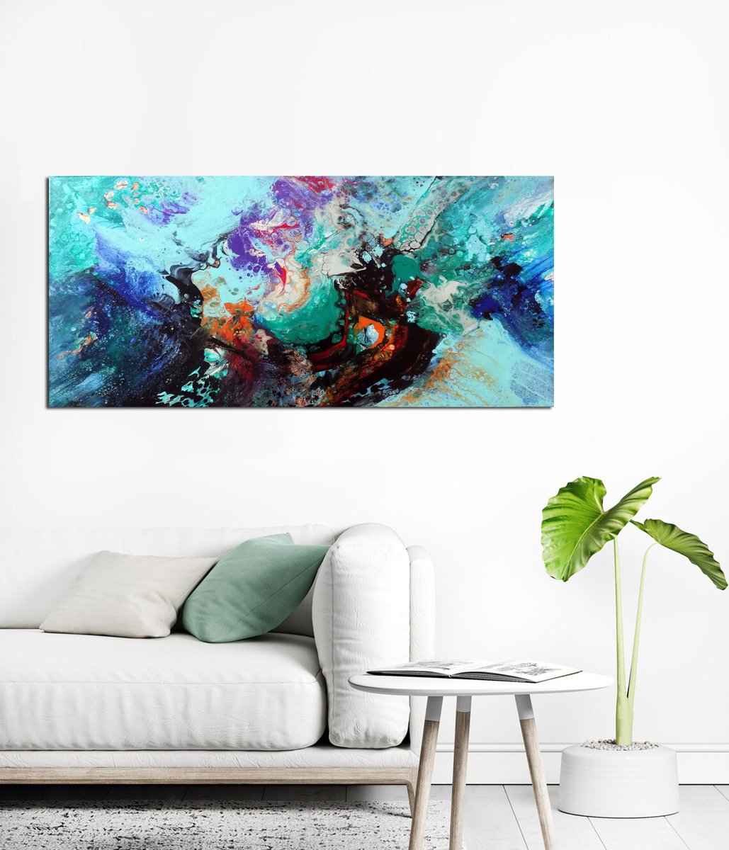 Where Depth Meets Light By Areti Ampi, 39 X 20, Artwork For Sale On Artfinder