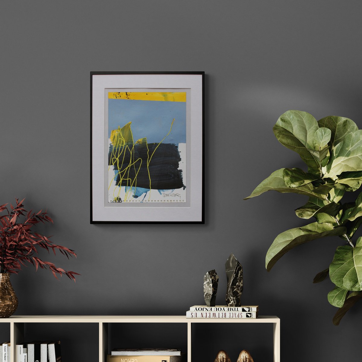 Abstract Painting By Daniela Schweinsberg, 12 X 16, Studio Conversations #19, Original Artwork